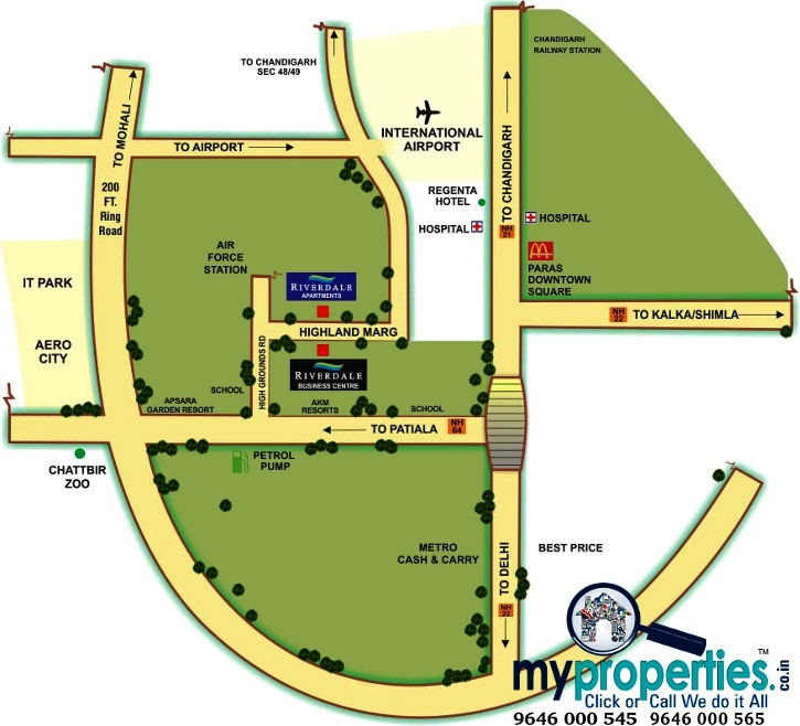 Riverdale-location-map-Flats-in-Zirakpur-patiala-road-highland-marg