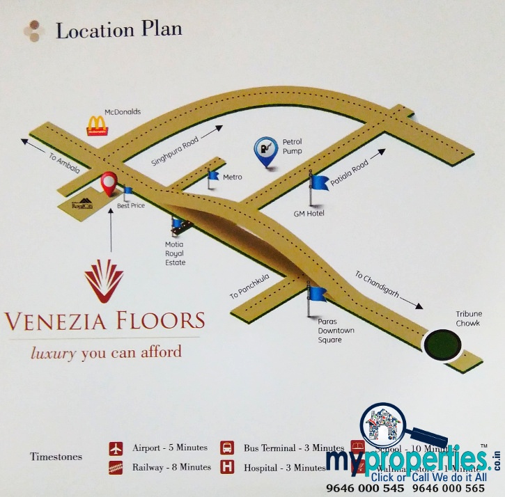 location-of-venezia-floors-zirakpur