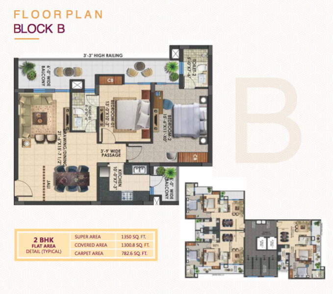 2 BHK Flat For Sale in Amayra Luxury One in Kharar Mohali | Call – 7051785665 |