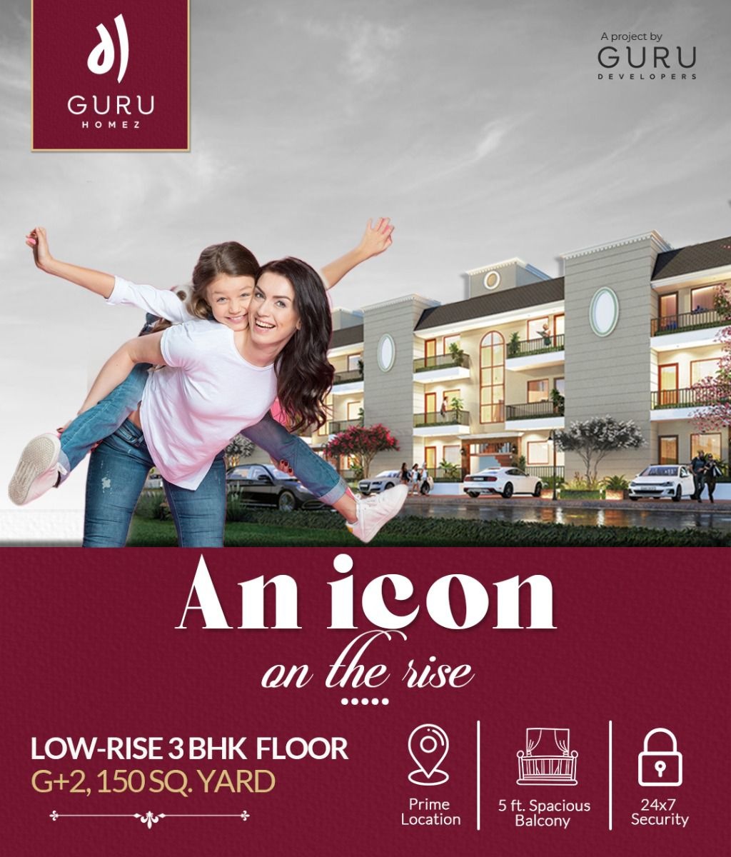 Guru Homes Kharar | Call 9290000454 | 2 BHK & 3 BHK Flats For Sale at Kharar Kurali Highway Kharar