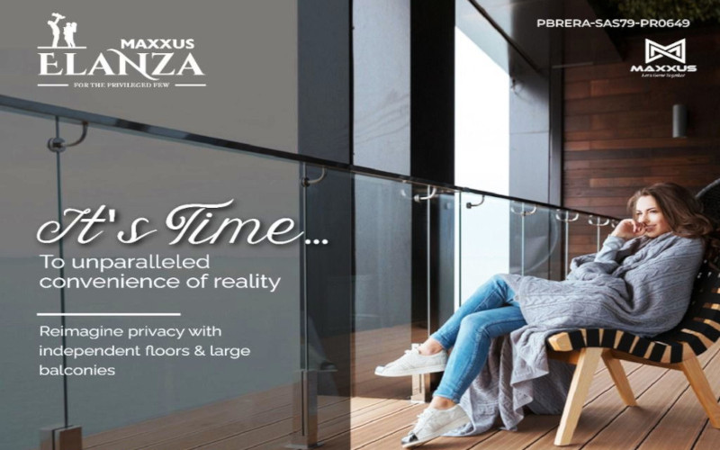 Maxxus Elanza Zirakpur | Call – 9290000454 | 3 BHK Ready To Move Flats For Sale at Airport Road Zirakpur