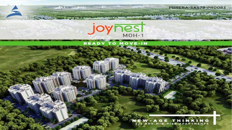 1 BHK, 2 BHK & 3 BHK Ready To Move Flats for Sale in Sushma Joynest at Airport Road Zirakpur || Call – 9290000454