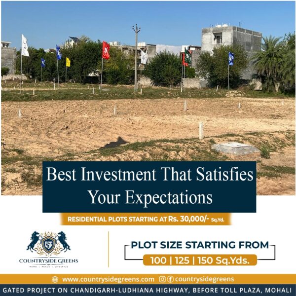 Countryside Greens Kharar | Call – 9646650650 | Residential Plots for sale in Mohali