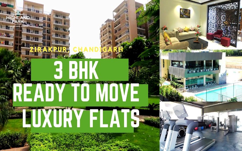 Highland Park Zirakpur | Call – 9290000454 | 3 BHK 4 BHK Ready To Move Flats at Patiala Road Zirakpur