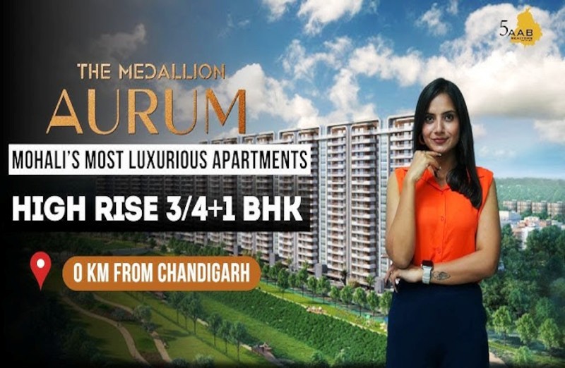 Medallion Aurum Mohali | Call – 9290000454 | 3 & 4 BHK Flats for Sale at Airport Road Mohali