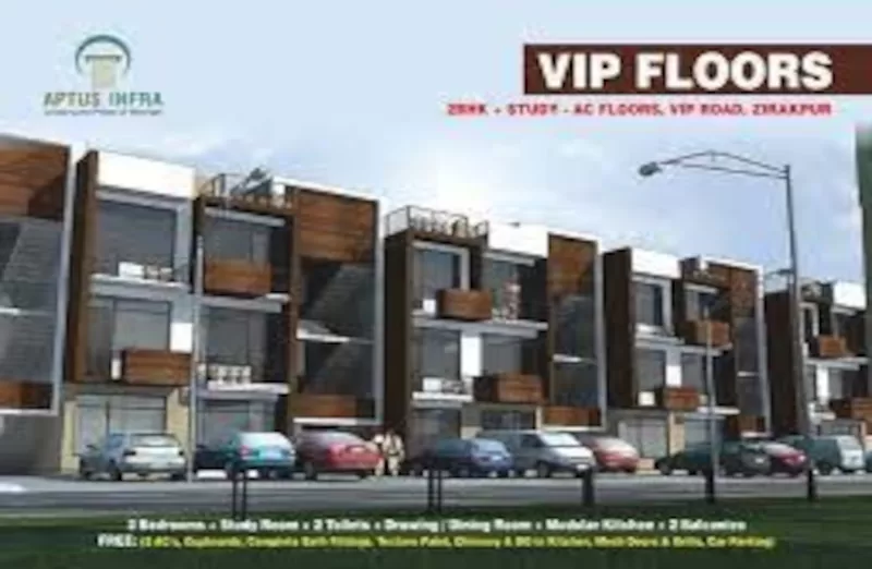 VIP Floors Zirakpur | Call – 9290000454 | 2 BHK Flat For Sale at VIP Road Zirakpur